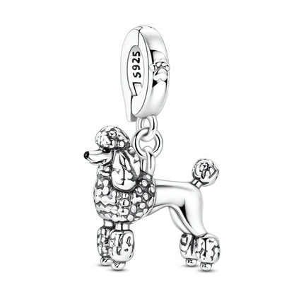 Neue Original 925 Silber Sterling Charms Perlen Anhänger Katze Hund Löwe Tiger Mädchen Junge Charms Fit Armband Frau Mode Schmuck Geschenk