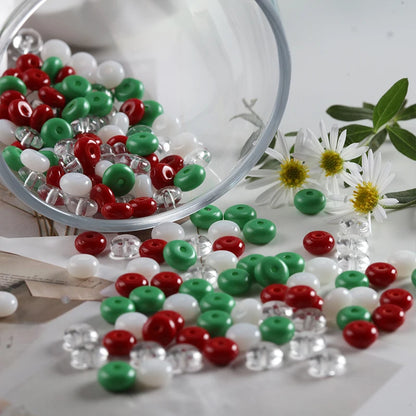 50/100 stücke 3x6mm Neue Glas Seed Bead Abacus Form Spacer Lose Perlen für DIY Schmuck Machen armband Halskette Charms Zubehör