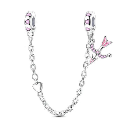 Lucky Clover Clip Charms 925 Sterling Silber Original Black Cat Stopper Clamp Silikon Spacer Charm für DIY Schmuck Armband