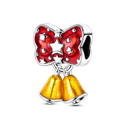 Rote Serie 925er Sterlingsilber, Koi-Herz, Pilz, Feuerwerkskörper, Kaffeemaschine, Charm, passend für DIY-Armbänder, Halsketten, exquisite lustige Geschenke