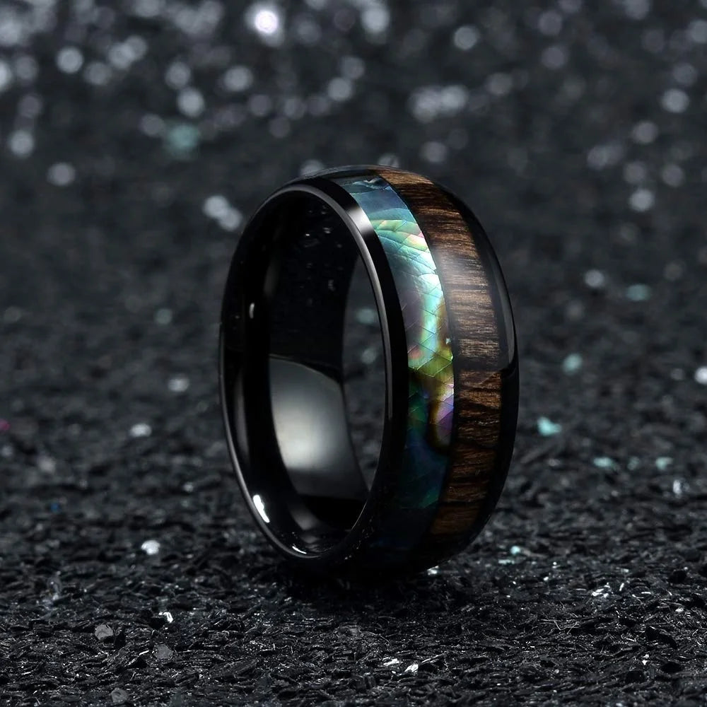 Mode Wikinger Baum des Lebens Edelstahl Abalone Muschel ringe für Männer Odin Norse Wikinger Runen ringe Retro Amulett Schmuck Geschenk