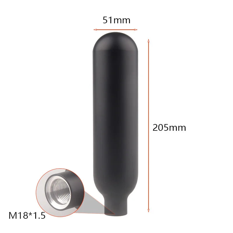 0,22 L 220CC Aluminium Flaschen 200BAR 3000PSI CO2 Air Tank Station Scuba Gas Zylinder HPA Pneumatikzylinder Für Aquarium tauchen