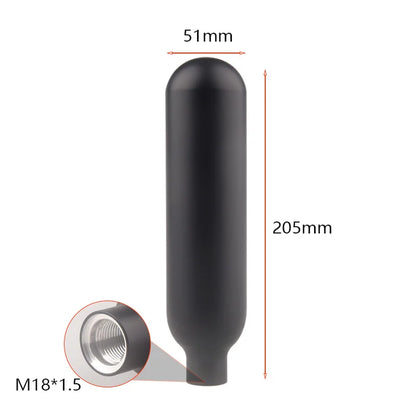 0,22 L 220CC Aluminium Flaschen 200BAR 3000PSI CO2 Air Tank Station Scuba Gas Zylinder HPA Pneumatikzylinder Für Aquarium tauchen