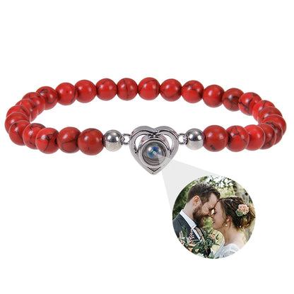 Custom bracelet with picture inside, personalized projection bracelets with photos, picture bracelet, personalized memorial gifts