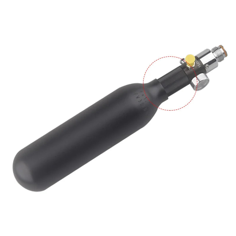 HPA Scuba M18*1.5 zu 5/8-18UNF Schwarz Aluminium Luftflaschenanschluss Konvertierungs-Gewindeadapter Regler CO2 Station Zubehör
