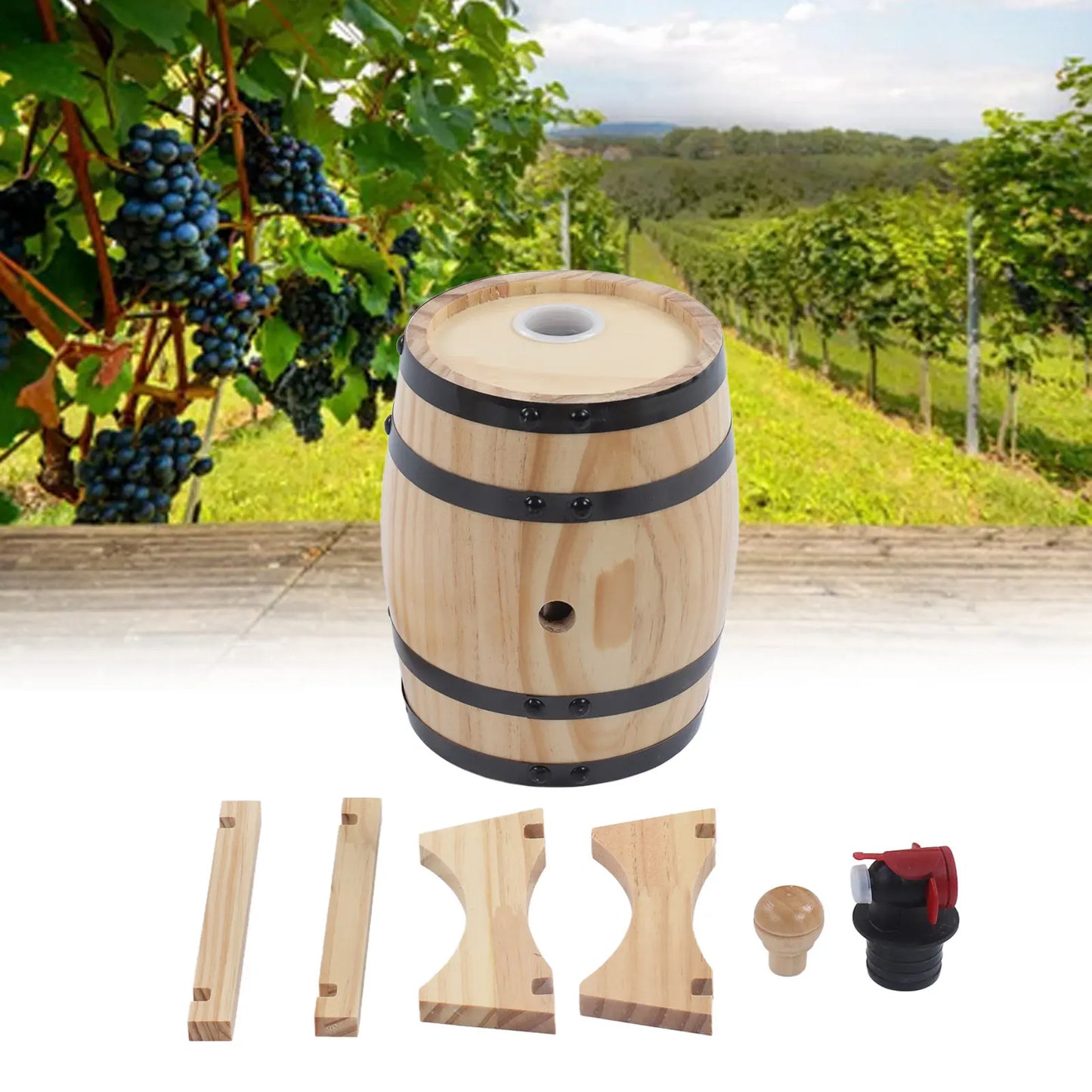 Weinkiefernfässer Weinkiefer Alterungsfässer Bierfässer Dekorative Ornamente für Bar Catering Grillladen