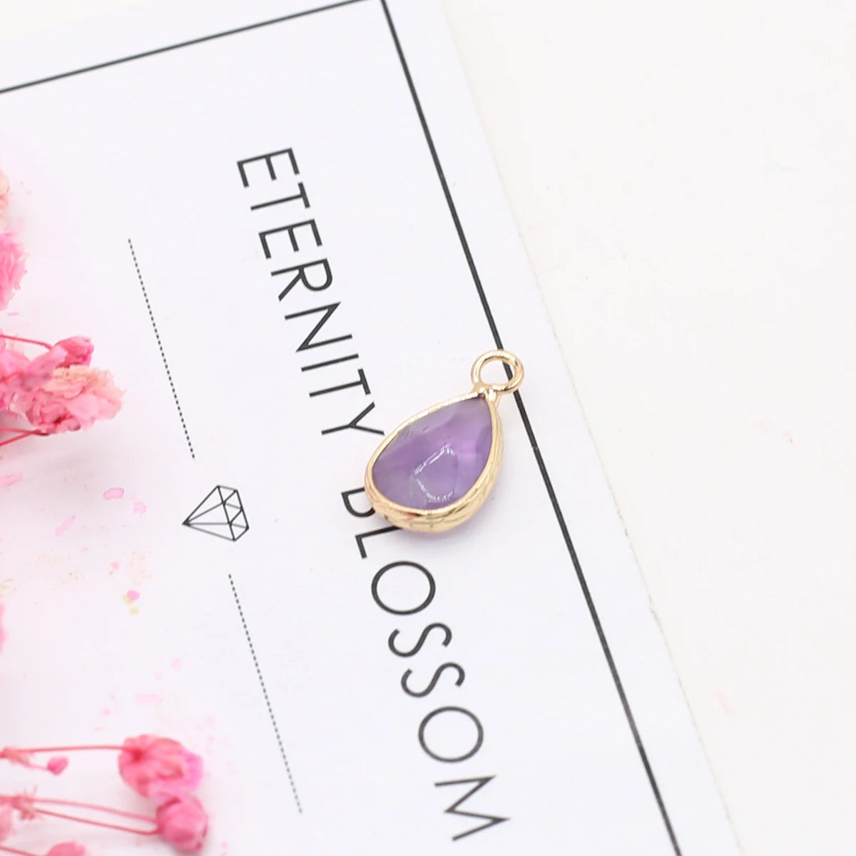 Natürliche Amethysten Anhänger Charms Natürliche Lila Quarz Kristall Stecker Für Heilung Pendel Schmuck Ohrring Halskette Herstellung