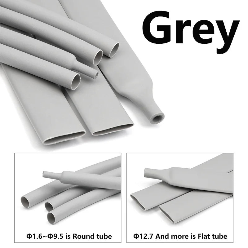 3 Meter 3:1 Schrumpfschlauch mit Kleber, bunt, 1,6–50 mm, doppelwandig, mit Klebstoff ausgekleidet, Polyolefin-Schrumpfschlauch ﻿ Kabelschutzhülle zum Einwickeln