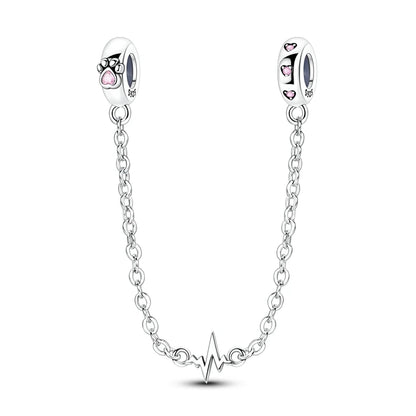 Sicherheitskette Libelle Schmetterling 925er Sterlingsilber Original Marienkäfer Kolibri Charm DIY Schmuckherstellung für Armband Armreif