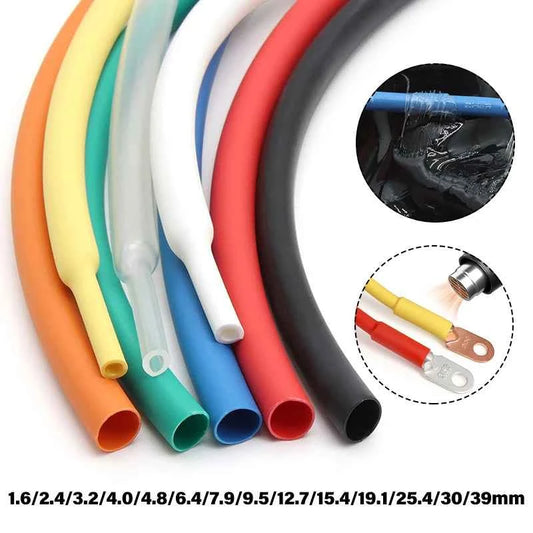 3m-10ft 3:1 Schrumpfschlauch mit Klebstoff 1,6mm - 39mm Doppelwandig Klebstoffbeschichtet Polyolefin Isoliert ﻿ DIY-Kabelschutzhülle zum Selberwickeln