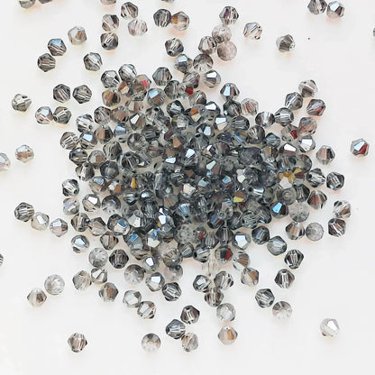 100pcs 4mm glänzende facettierte österreich Kristall perlen Bicone Perlen lose Spacer Perlen für Schmuck machen DIY Armband Halskette Anhänger