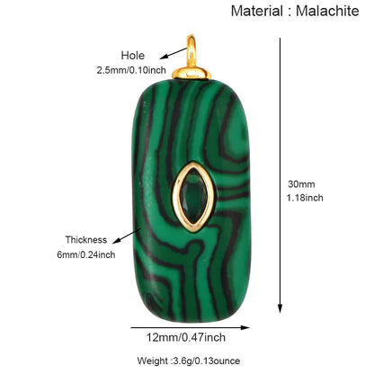 Jade Achat Amethyst Amazonit Wasser Gras Lapis Lazuli Charm Anhänger, 18K echt vergoldet Schmuck für Halskette Handwerk Herstellung S79