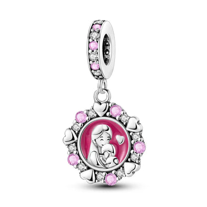 Versilberte Katzenpfote, Zauberwürfel, Blumen-Charms, Anhänger, passend für Original-Armbänder, DIY-Modeschmuck