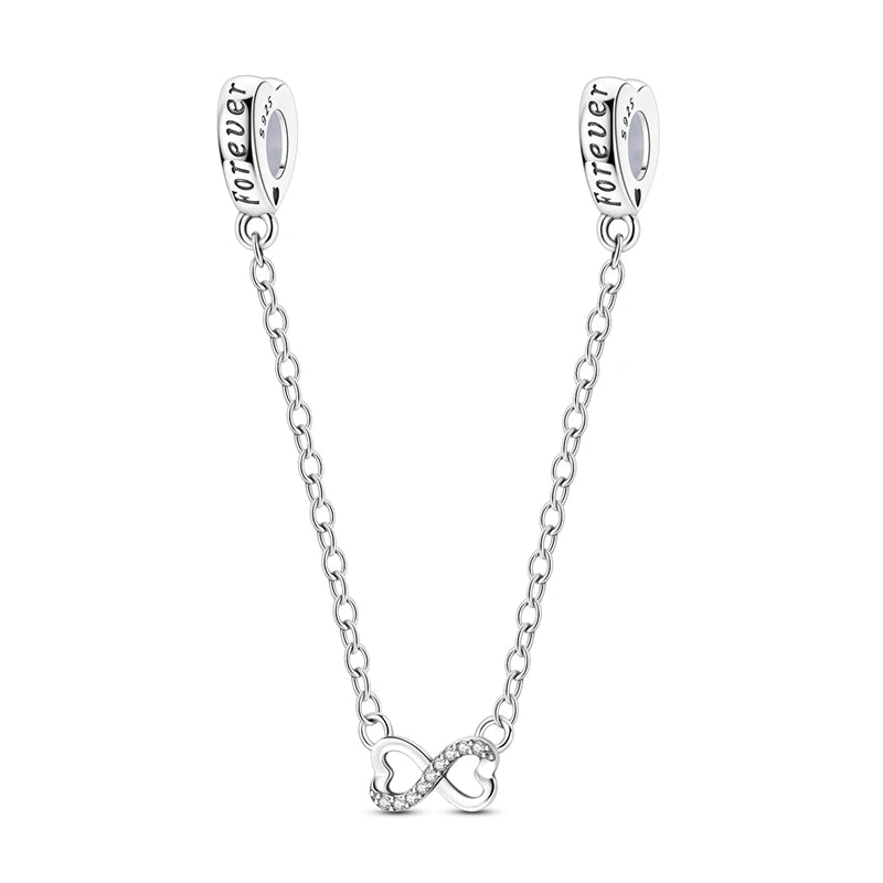Sicherheitskette Libelle Schmetterling 925er Sterlingsilber Original Marienkäfer Kolibri Charm DIY Schmuckherstellung für Armband Armreif