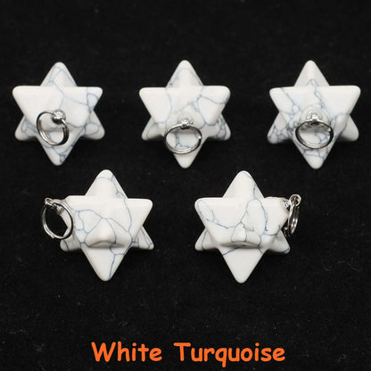Naturstein Merkaba Stern Reiki Heilkristalle für DIY Energie Edelstein Modeschmuck Zubehör Party Home Dekoration Geschenk
