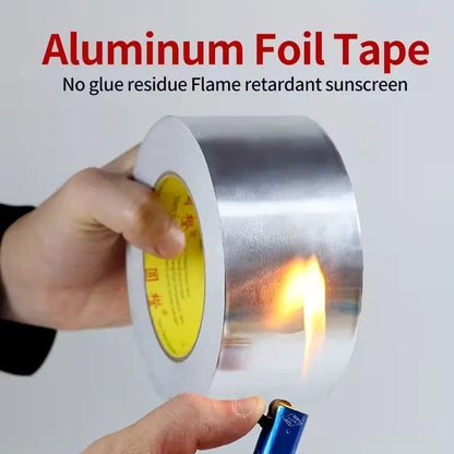1–10 Stück hochtemperaturbeständiges Aluminiumfolienband, wasserdicht, feuchtigkeitsbeständig, rostfrei, Dichtungsband für Rohrreparatur, Küchenauspuff