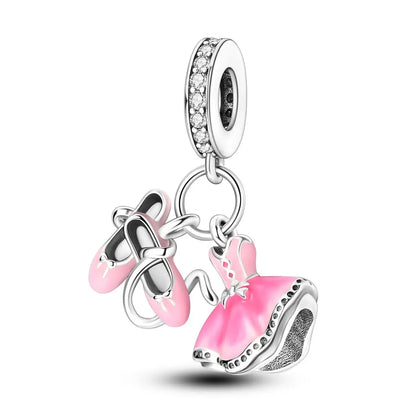 925er Silber vergoldete baumelnde Charms-Perlen für Original-Armbänder, DIY-Modeschmuckherstellung