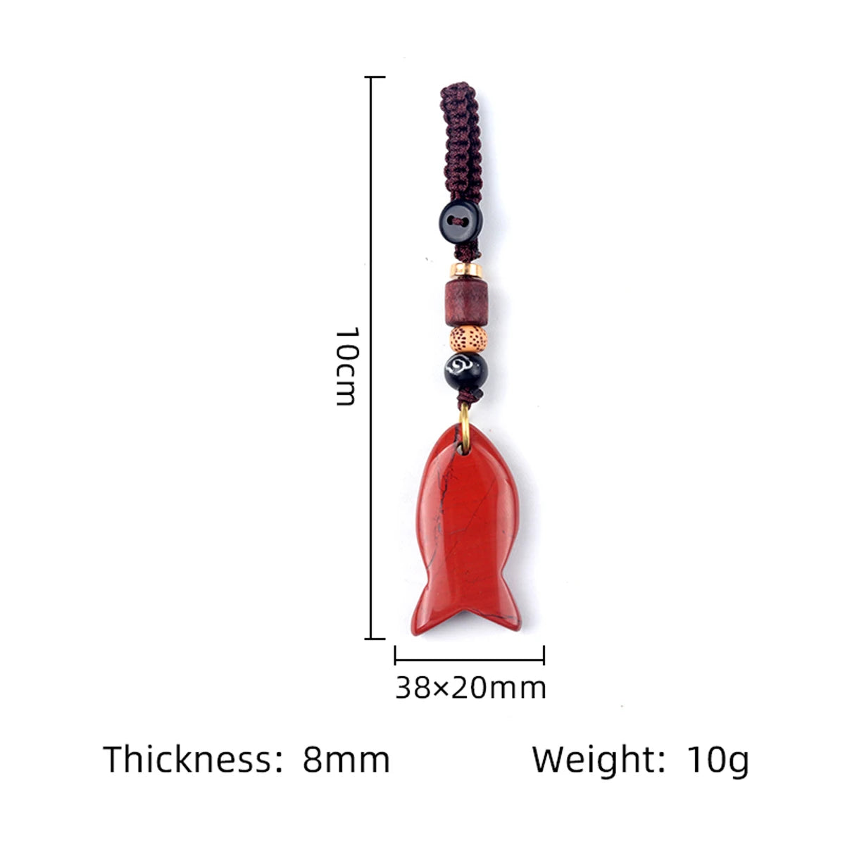 1 stücke natürliche Halbe del stein Tigerauge Stein gewebte kleine Fisch Auto Schlüssel bund Tasche Anhänger Schmuck Zubehör Geschenk