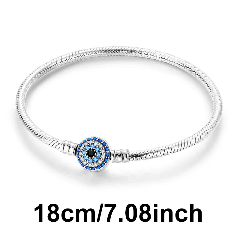 Heißer Verkauf 925 Silber Farbe Evil Eye Charm Dämon Auge Perle Für Original Armband & Armreif DIY Machen Mode Schmuck geschenk