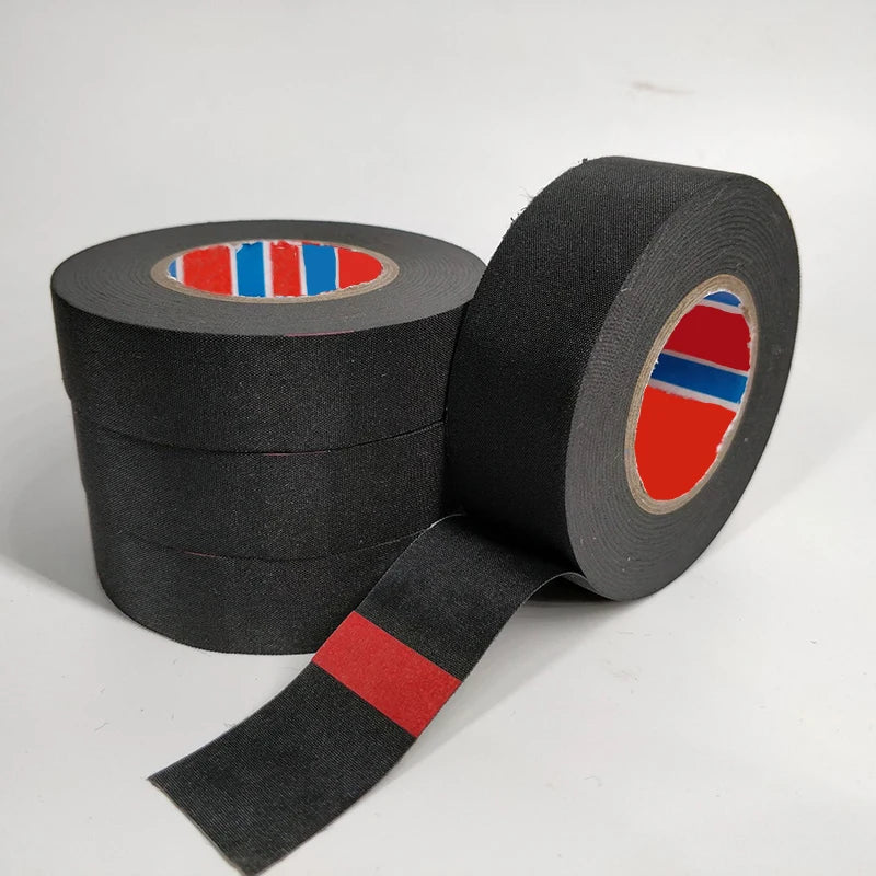 15-Meter-Kabelklebeband, schwarz, elektrisch, hitzebeständig, Kabelbaumbündel, Isolierung, Auto, Autoverdrahtung, Stoff, Stoffwickel ﻿