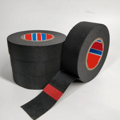 15-Meter-Kabelklebeband, schwarz, elektrisch, hitzebeständig, Kabelbaumbündel, Isolierung, Auto, Autoverdrahtung, Stoff, Stoffwickel ﻿