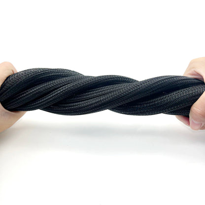 Industrielle ID 5mm~50mm PET Selbstwickelnde Gewebemesh-Hülle Schwarz Offener Typ Automobil-Kabelbaum-Isolierung Abschlussmantel