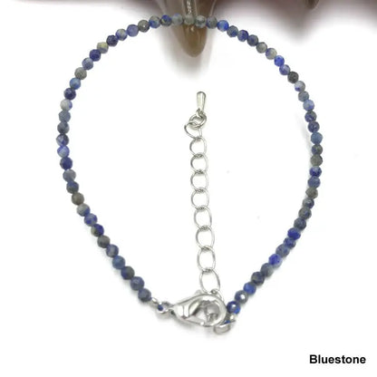 High Quality Natural Stone 2-3mm Handmade Micro Faced Beads Women's Agate Crystal Zircon Bracelet Jewelry Gift