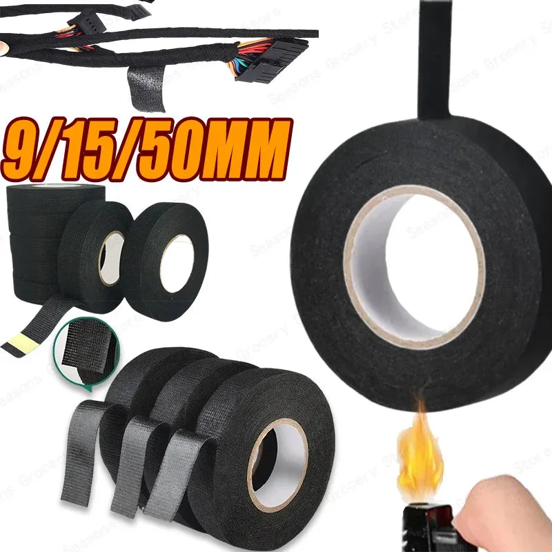 Kfz-Kabelbaum, elektrische Isolierung, Flanellband, Kabelbaum, hochtemperaturbeständiges Klebeband, Scotch Noir Innov Mustache Piciel