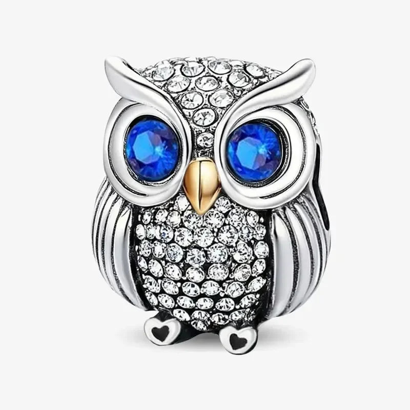 Charms aus 925er-Sterlingsilber mit Tierhantel, niedlicher rosa Hund, Perlen, passend für DIY-Armbänder, Armreifen, Geschenk von hochwertigem Schmuck