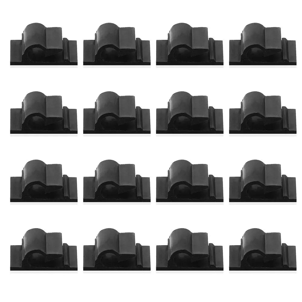 200 Stück selbstklebende Kabelklemmen, robuste Kabel-Organizer für Schreibtisch, Wand, Nachttisch, USB-Ladekabel, Management, Schwarz