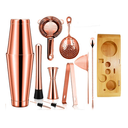 Cocktail Shaker Bar Set: 2 Gewichteten Boston Shaker, Cocktail Sieb Set,Jigger,Muddler und Löffel, eis Tong und 2 Flasche Ausgießer