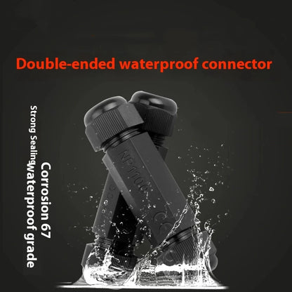 PG11 Outdoor Outdoor Kabel Stoßverbindung Doppelkopf Verriegelung Befestigungskopf Pg13,5 Wasserdichte Schutzhülle
