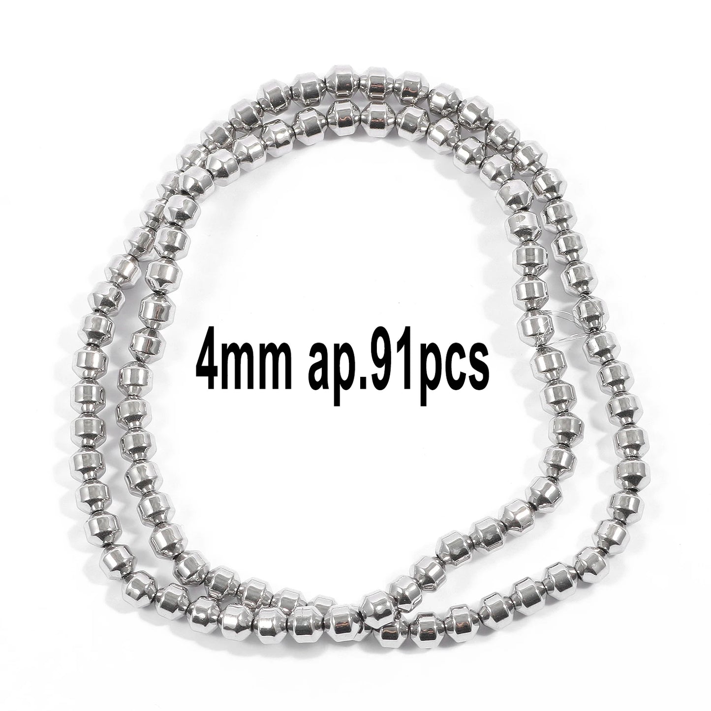 Großhandel AAA Rhodium Hämatit Perlen Charms Herz Stern Rohr Facettierte Runde Unregelmäßige Geometrische Form Perlen Für Schmuck Machen