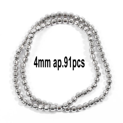 Großhandel AAA Rhodium Hämatit Perlen Charms Herz Stern Rohr Facettierte Runde Unregelmäßige Geometrische Form Perlen Für Schmuck Machen
