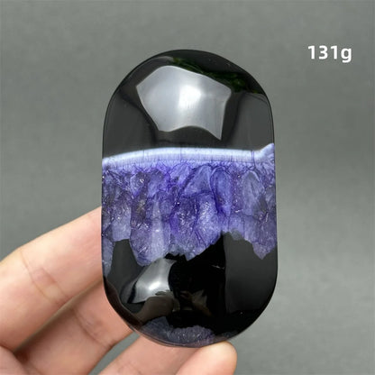 Natürlicher Edelstein Achat Kristall Palm Spielen Mineral Quarz Reiki Heilung Energie Spirituelle Meditation Home Decor Geschenk