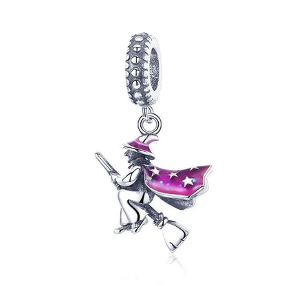 WOSTU 925 Sterling Silber Tier Cat Charm Anhänger Herz Familie Marienkäfer Bee Perlen Fit Original Armband DIY Schmuck Für Frauen