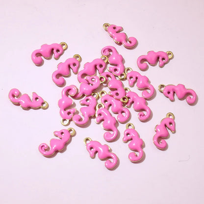 20 Stück 12x6mm Edelstahl Seepferdchen Hippocampus Emaille Anhänger Anhänger Edelstahl DIY Schmuck Herstellung Zubehör Ergebnisse