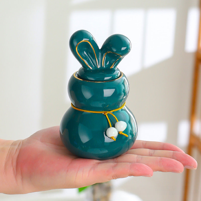 Mini Ceramic Urn for Human Cremation, Pet, Rabbit, Dog Ashes, Burial, Small Size
