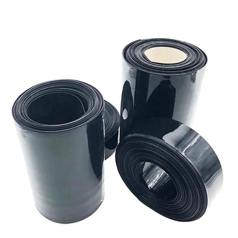 1kg schwarzer PVC-Schrumpf schlauch Li-Ionen-Batterie wickel Isolier folien hülsen rohr Schrumpf schlauch