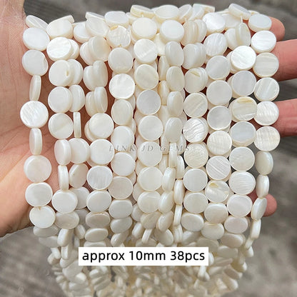 Natürliche Shell Perlen Unregelmäßige Form Glatte Perlen Lose Spacer Perlen Für Schmuck Machen Diy Ohrringe Halskette Zubehör Erkenntnisse