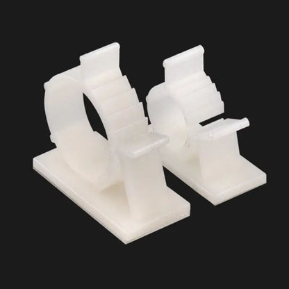 20 Stück Nylon selbstklebende Verkabelung Kabelbinder Befestigung Sitz Desktop Finishing Netzwerkkabel