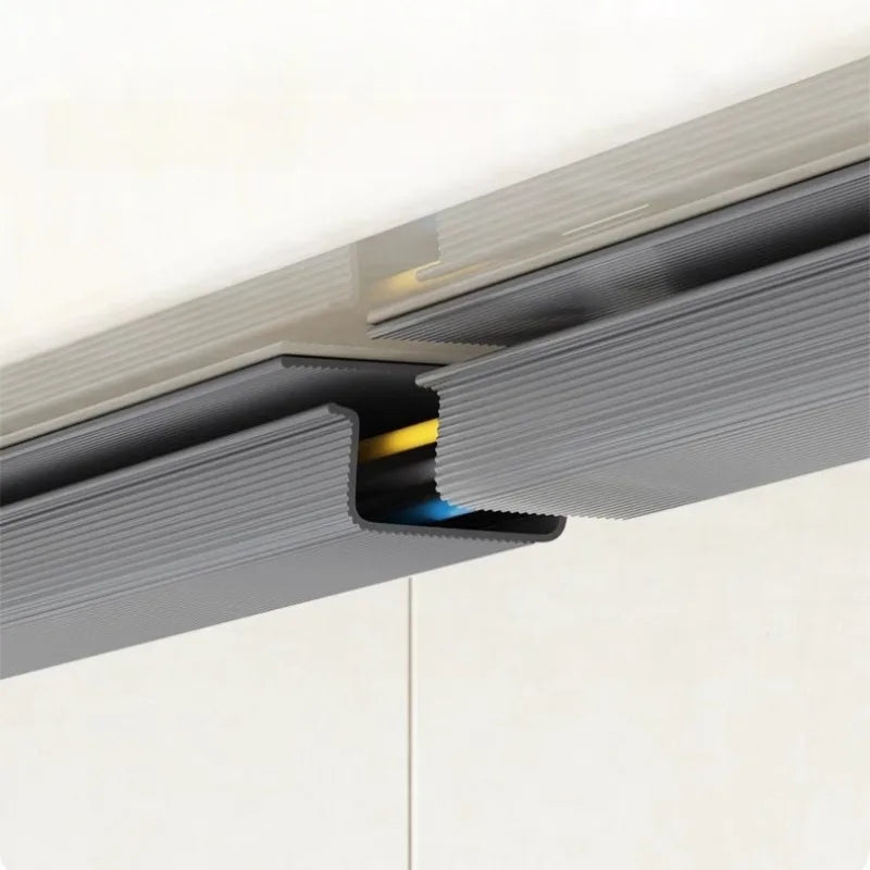 5/1 stücke PVC Kanal Unter Schreibtisch Kabel Management Tablett Organizer Netzkabel draht hider Streifen Protecter Kein Bohren kabel Raceway