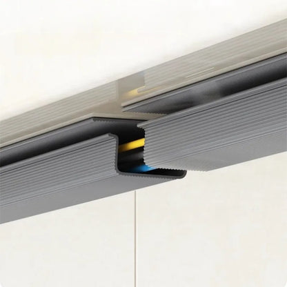 5/1 stücke PVC Kanal Unter Schreibtisch Kabel Management Tablett Organizer Netzkabel draht hider Streifen Protecter Kein Bohren kabel Raceway