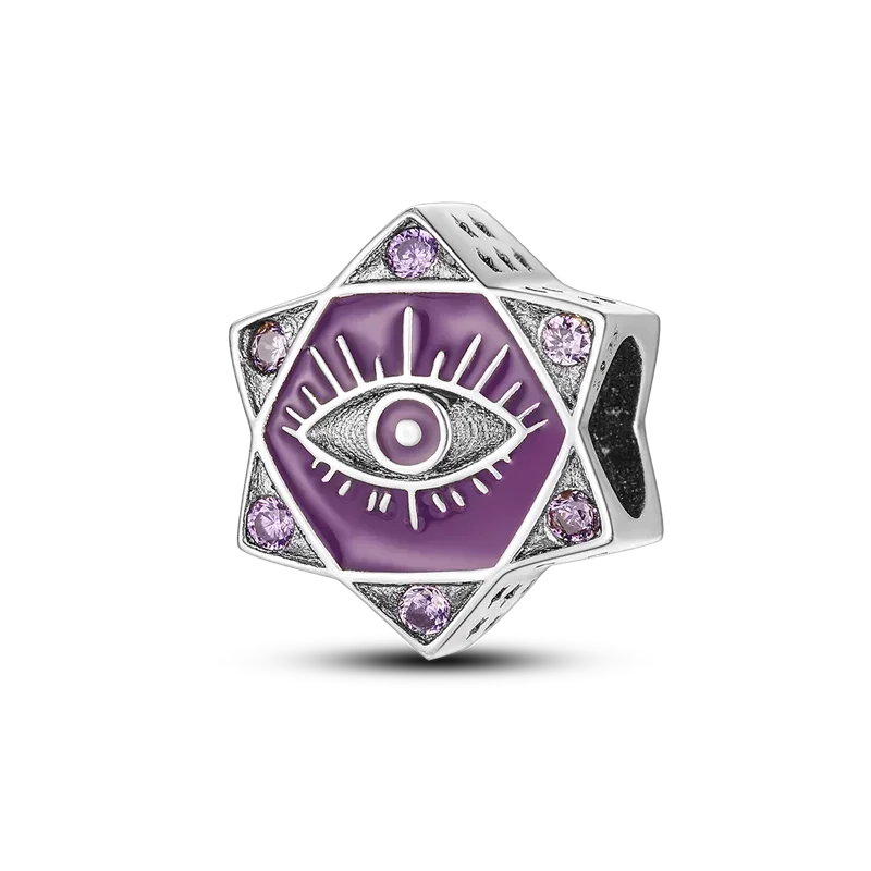 Heißer Verkauf 925 Silber Farbe Evil Eye Charm Dämon Auge Perle Für Original Armband & Armreif DIY Machen Mode Schmuck geschenk