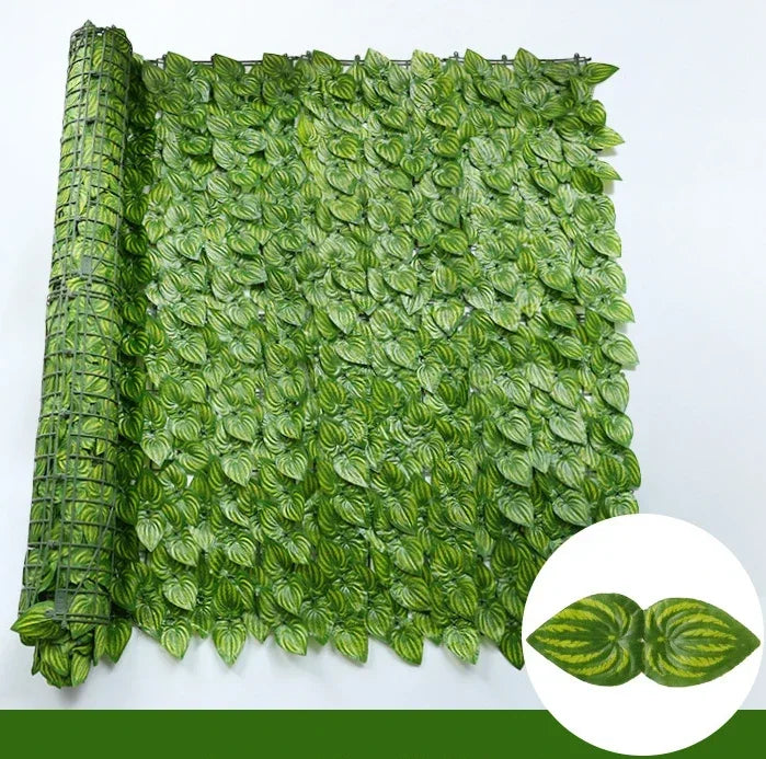 1 x 3 m künstliche Efeu-Hecge, grünes Blatt, Zaunplatten, künstlicher Sichtschutz, Zaun, Bildschirm für Zuhause, Outdoor, Garten, Balkon, Dekoration, Pflanzen