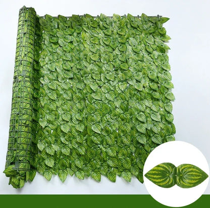 1 x 3 m künstliche Efeu-Hecge, grünes Blatt, Zaunplatten, künstlicher Sichtschutz, Zaun, Bildschirm für Zuhause, Outdoor, Garten, Balkon, Dekoration, Pflanzen
