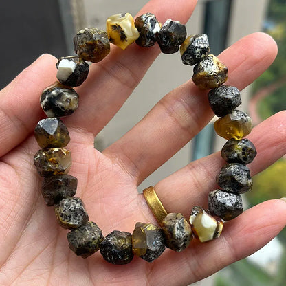 Natürliche Bernstein-Armbänder als Geschenk, einzigartige coole schwarze Perlen, original medizinischer Spezialstein, 2026, neuer Diy-Heilschmuck im Großhandel