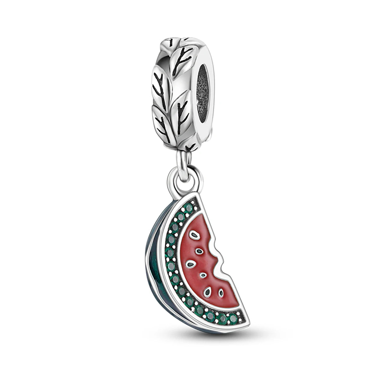Obst-Charm-Perle aus 925er Silber, Erdbeere, Kirsche, Avocado-Anhänger, passend für Original-Armbänder, DIY-Modeschmuck