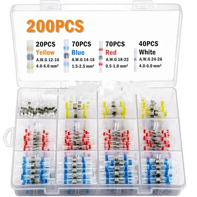 300 stücke-800 stücke Solder Versiegelt Draht Anschlüsse Schrumpf Solder Butt Anschlüsse Solder Connector Kit Automotive Marine isolierung