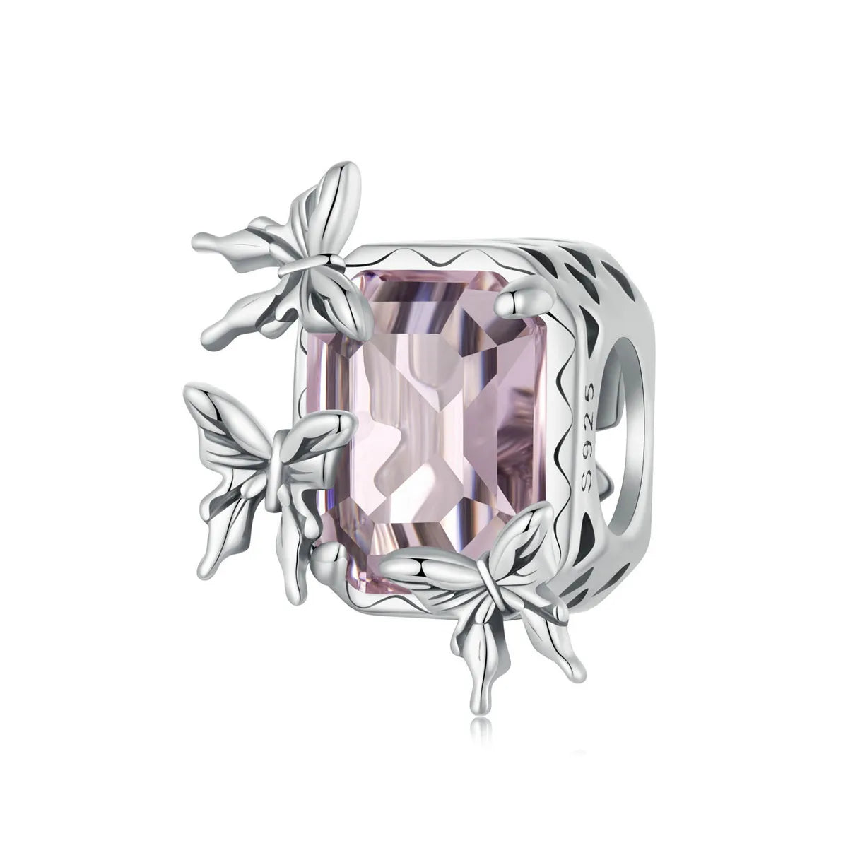 WOSTU Mode Frühjahr Serie Charms Perlen Echt 925 Sterling Silber Blume Vogel Pendent Fit Original-DIY Armband Halskette Schmuck